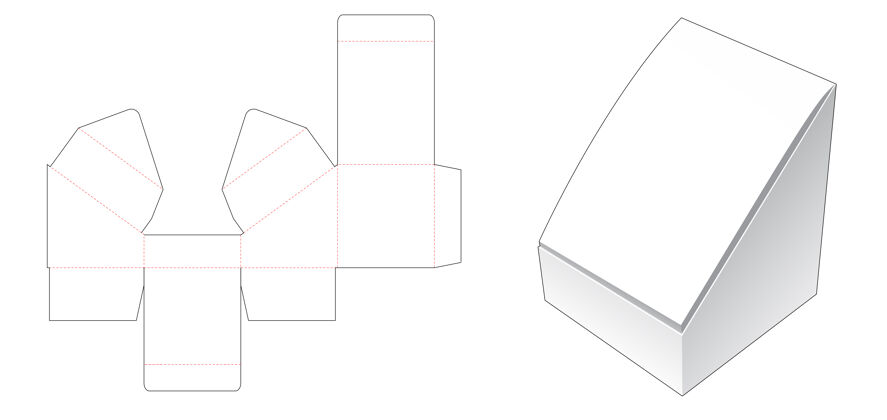 纸板解决翻转短框模切模板空白展示模板