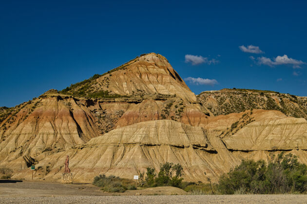 粘土西班牙纳瓦拉的Bardenasreales半沙漠自然区西班牙地区沙漠