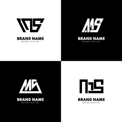 品牌一套平面设计ms标志模板企业标识品牌标识模板
