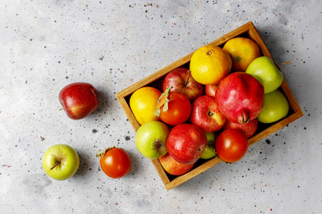 健康食品有机秋季水果秋天健康饮食苹果