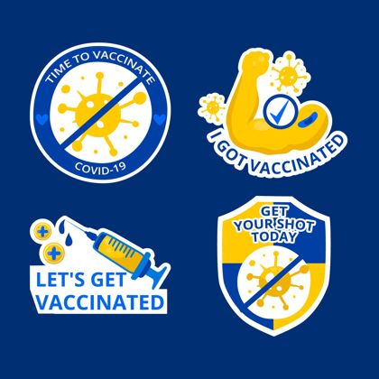 疫苗手绘疫苗接种运动徽章收集疾病收集感染
