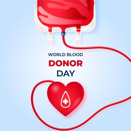 世界献血者日现实世界献血者日插画全球健康世界