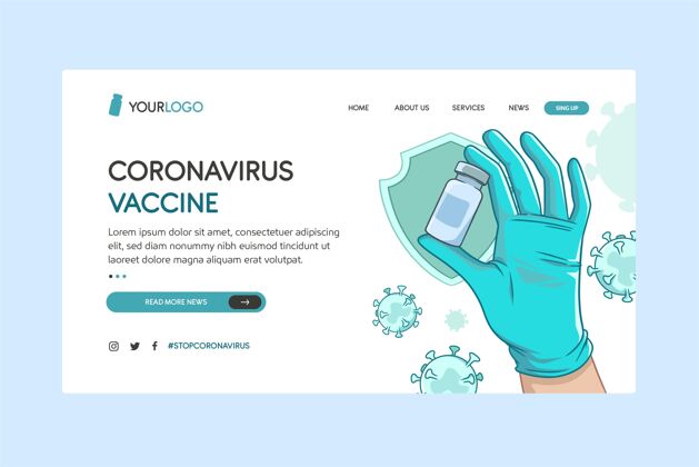 流感冠状病毒疫苗登陆页疫苗预防健康