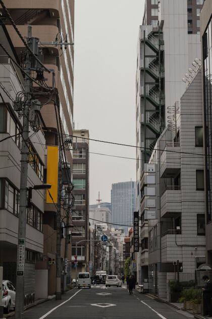 日本日本的街道和建筑物城市建筑街道