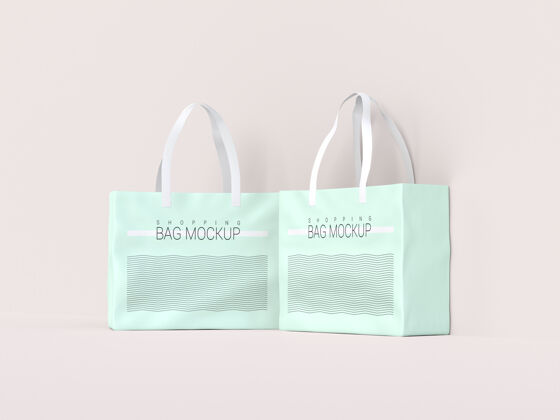 包两个购物袋模型销售产品品牌