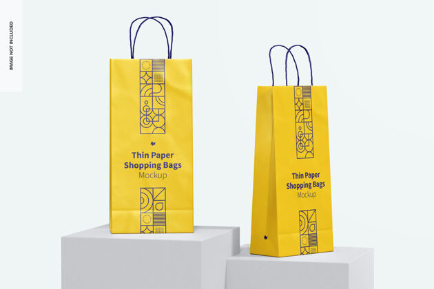 袋模型薄纸购物袋模型购物袋品牌设计