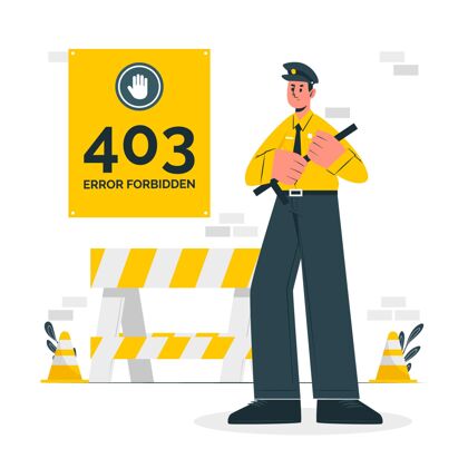 浏览器403禁止出错？概念图网站服务器互联网