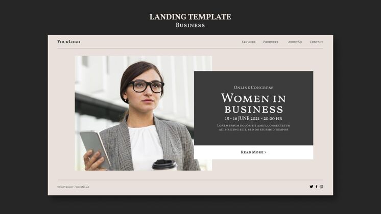 公司商业女性网站模板公司商业网页模板