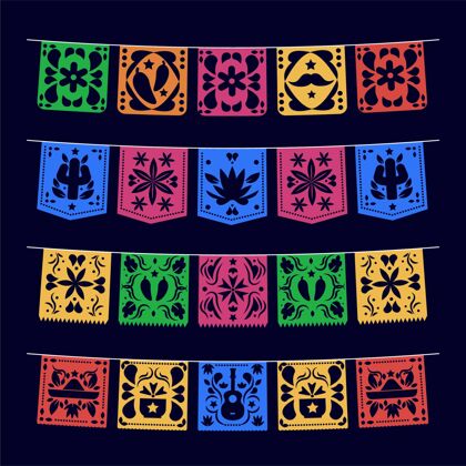 收藏平底墨西哥装饰五颜六色墨西哥墨西哥