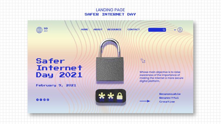 安全互联网安全日意识登录页网页模板安全虚拟