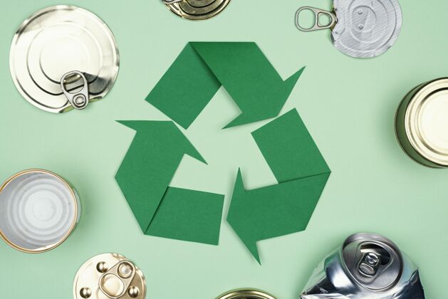 袋回收概念平放生态系统收集平放