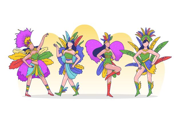 庆典巴西嘉年华舞者系列主题收藏文化