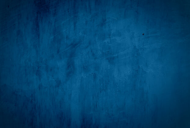 房间复古格伦蓝色混凝土纹理工作室墙壁背景 带渐晕图颗粒斑点旧的
