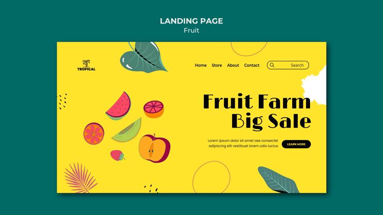 自然水果登录页天然水果水果网页模板