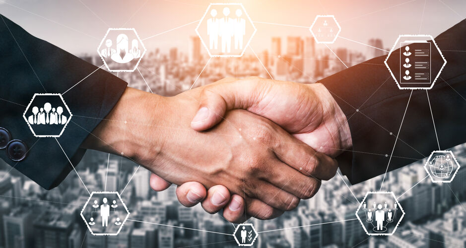 职业人力资源招聘和人际网络概念人力资源工作互联网