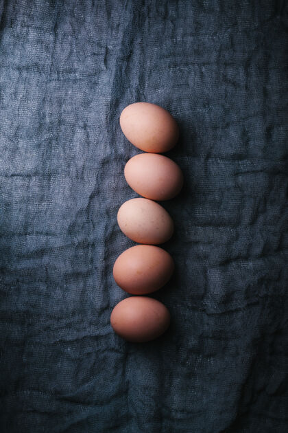 鸡蛋黑暗中的蛋面料.eco食物概念.top查看健康乡村特写