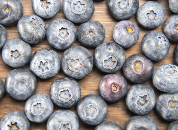 素食蓝莓成熟新鲜多汁的蓝莓维生素农业甜点