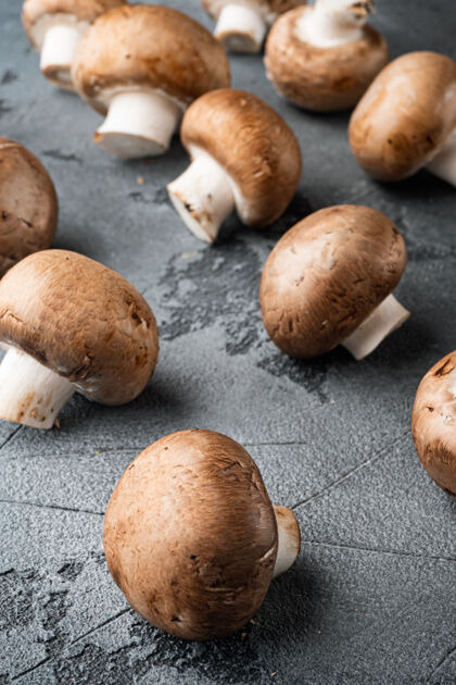 香菇皇室蘑菇香槟全套 灰色蘑菇美味真菌