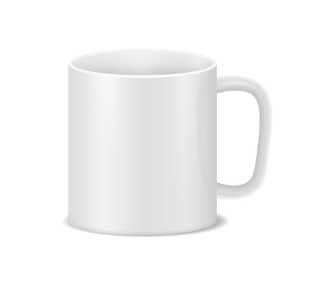 瓷器白色杯子孤立在白色上茶饮料茶杯
