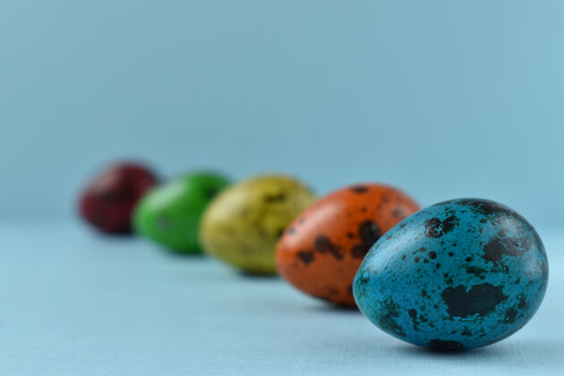 绘画彩绘鹌鹑蛋复活节传统象征
