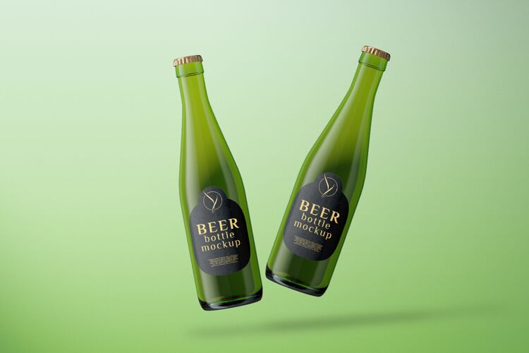 酒精前视图啤酒瓶模型啤酒工艺模型