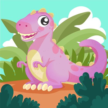 恐龙可爱的恐龙宝宝野生爬行动物恐龙宝宝