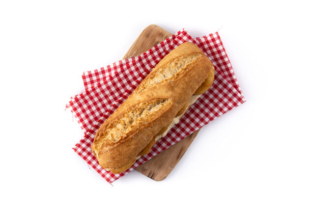 典型卡拉马里环三明治是从马德里分离出来的典型食物薯条烹饪西班牙语