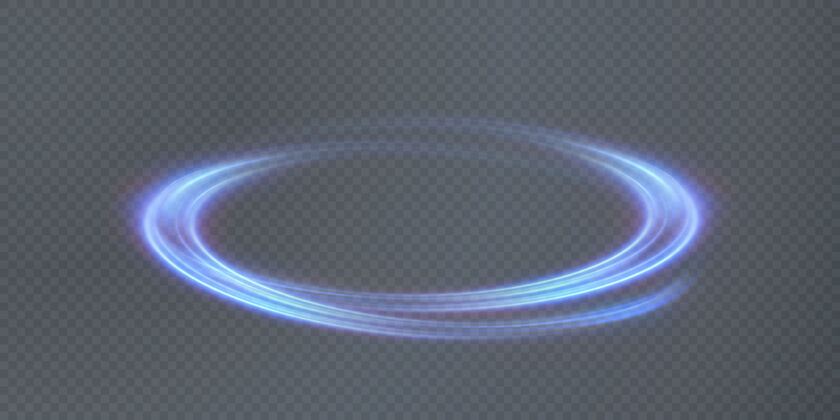 闪光抽象矢量光霓虹灯线旋转在一个螺旋逼真霓虹灯优雅