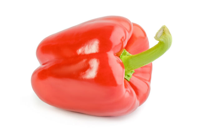 红甜椒红甜椒配白甜椒蔬菜成熟的甜椒