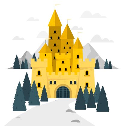 王国城堡概念图魔法幻想奇迹