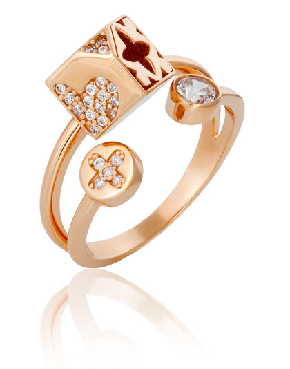 奢侈品原版女性金戒指送给女性的珍贵礼物戒指珠宝女性