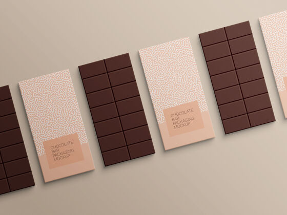 设计巧克力棒包装纸包装模型设计巧克力模型棒