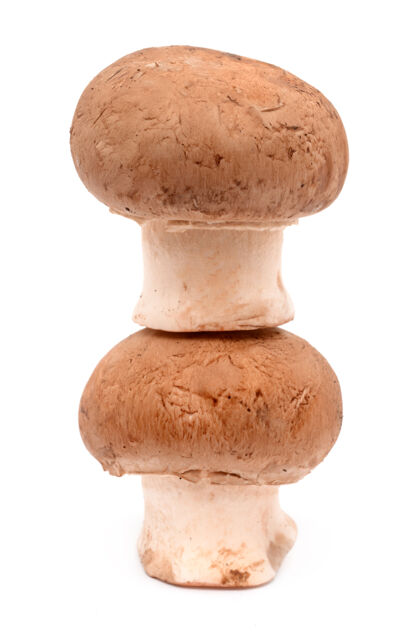 蘑菇蘑菇隔离在白色表面隔离膳食美味配料