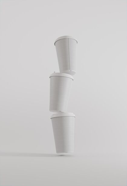 组成咖啡品牌模型分类纸张模型