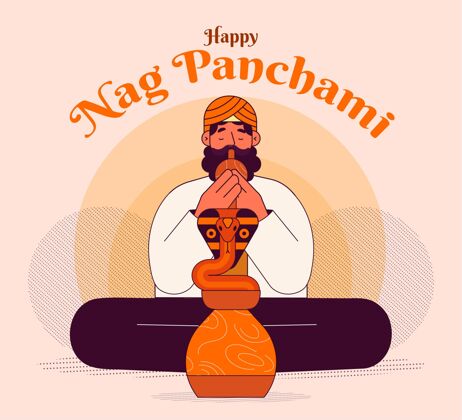崇拜Nagpanchami插图印度教传统蛇