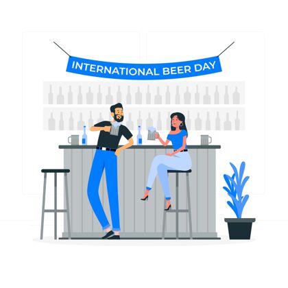 庆祝国际啤酒日概念图啤酒日国际啤酒日泡沫