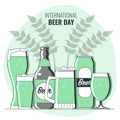 庆祝国际啤酒日概念图国际啤酒日啤酒啤酒日