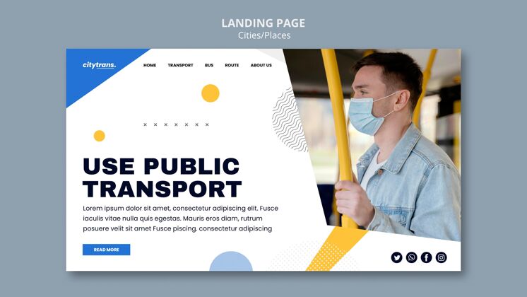 网页模板公共交通登录页模板旅行销售登录页