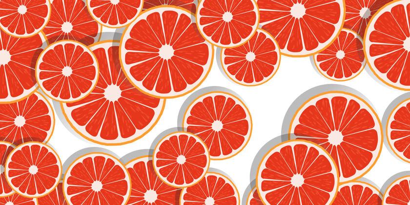 盖橙色切片背景成熟营养有机