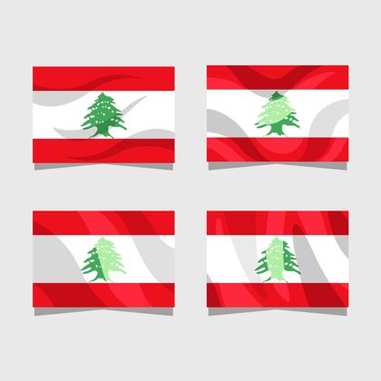 民族平面设计黎巴嫩国旗收集国旗爱国共和
