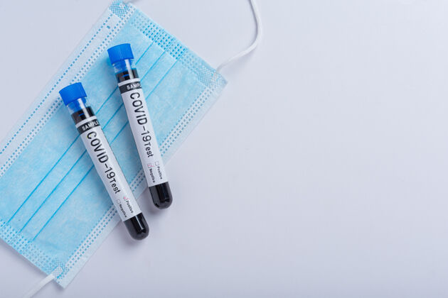 研究带血样的试管用于covid-19测试实验室感染医学