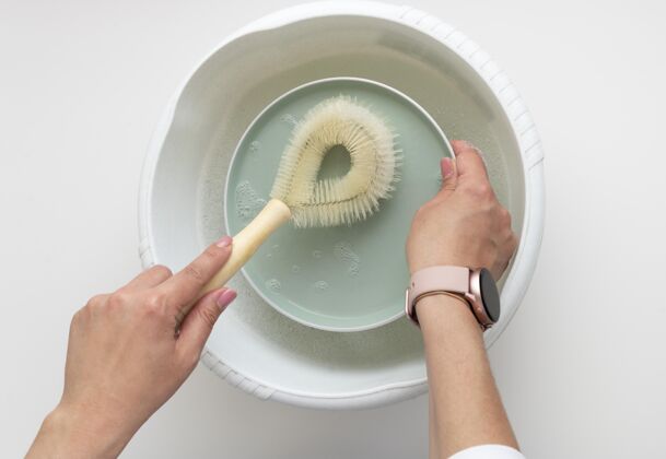 生活方式洗手的盘子靠近点可重复利用可持续性近距离