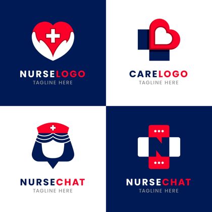 医疗平面设计护士标志收集企业品牌公司