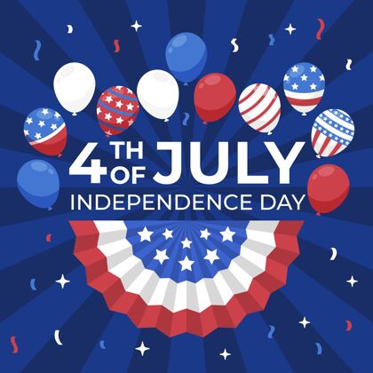 气球七月四日-独立日气球背景庆典活动美国