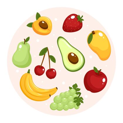 水果收藏扁桃系列套装营养食品
