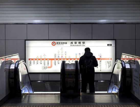 信息日本地铁系统乘客信息显示屏日本城市交通城市
