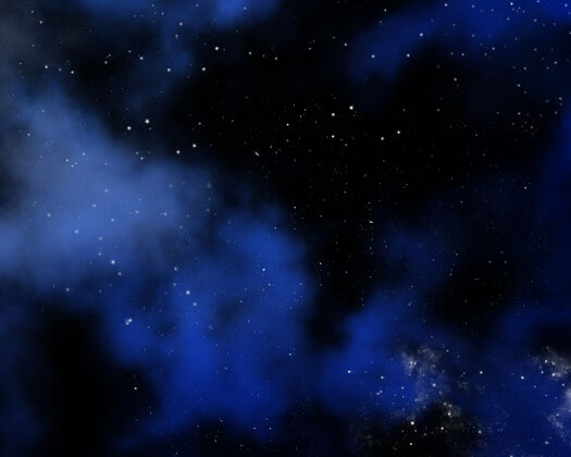 科幻小说星云和恒星的抽象空间背景风景天文学星系