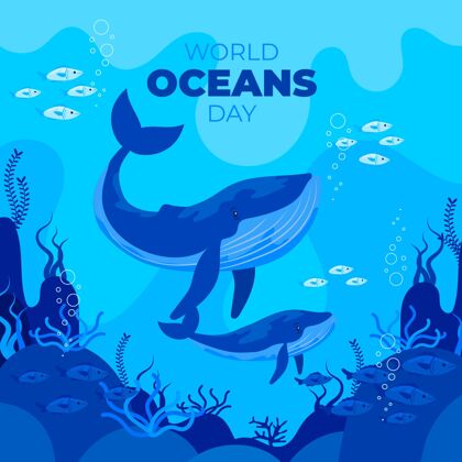 世界海洋日平面世界海洋日插图生态系统全球生态