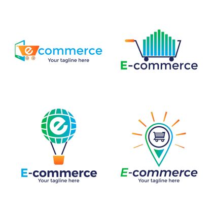 企业标识梯度电子商务标志收集购物标识企业标识品牌
