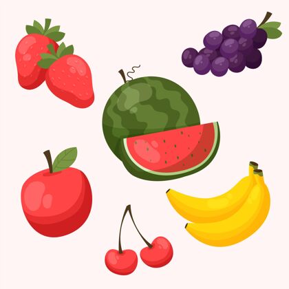美味手绘水果系列包装食品收藏